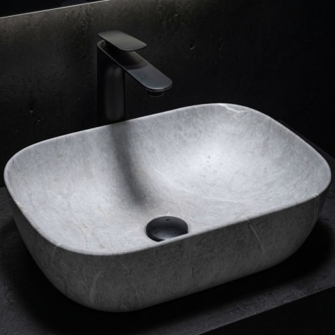 Umywalka nablatowa Rea Livia Grey Mat