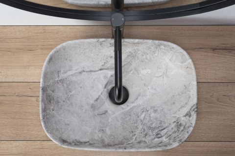 Umywalka nablatowa Rea Livia Stone Mat