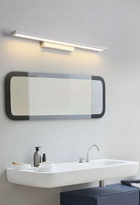 LAMPA KINKIET ŁAZIENKOWY LED NAD LUSTRO 80CM APP841-1W FLAT Chrom