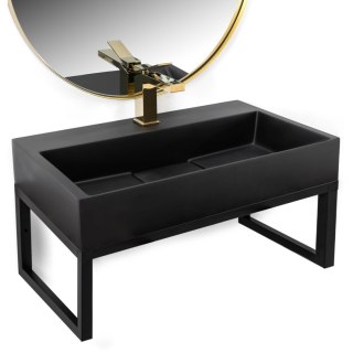 UMYWALKA KONGLOMERATOWA NABLATOWA GOYA BLACK MAT 50CM + STELAŻ