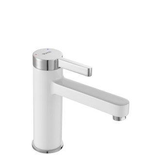 Bateria Umywalkowa REA POLO Biała Chrom Niska