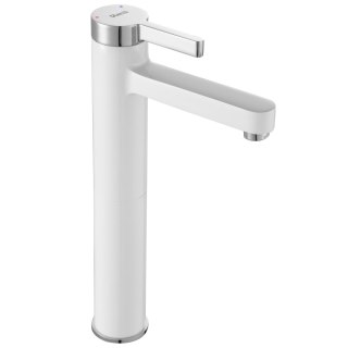 Bateria Umywalkowa REA POLO Biała Chrom Wysoka