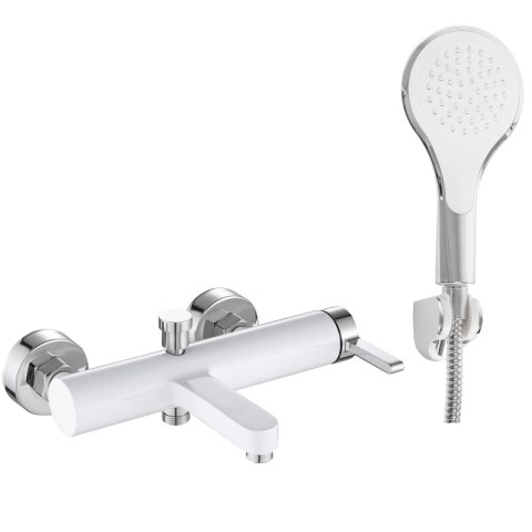 Bateria wannowa REA Polo biała Chrom