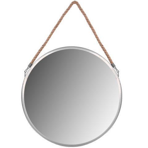 LUSTRO NA LINIE OKRĄGŁE SREBRNE 40CM KLMH-0410S-1