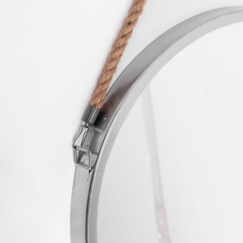 LUSTRO NA LINIE OKRĄGŁE SREBRNE 40CM KLMH-0410S-1