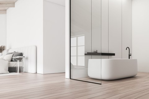 Półka łazienkowa prysznicowa SF02 60cm czarny mat