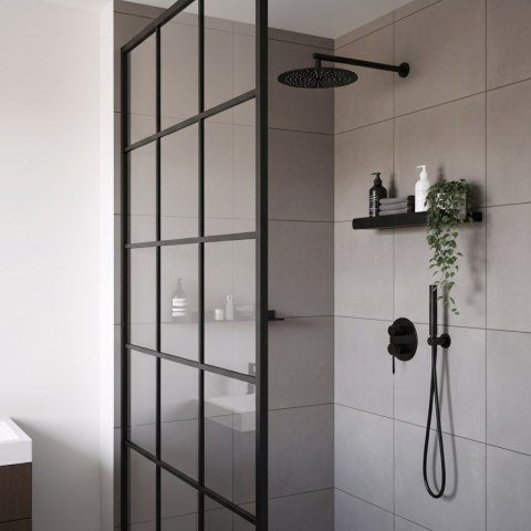 Półka łazienkowa prysznicowa SF03 45cm czarny mat
