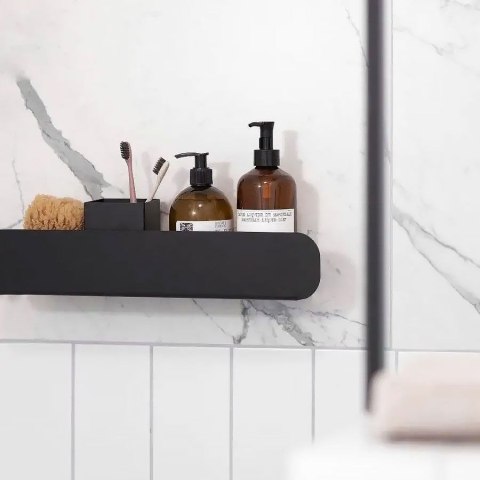 Półka łazienkowa prysznicowa SF03 45cm czarny mat