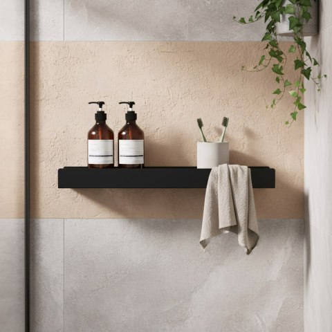 Półka łazienkowa prysznicowa SF04 60cm czarny mat