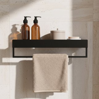 Półka łazienkowa wannowa SF01 60cm czarny mat