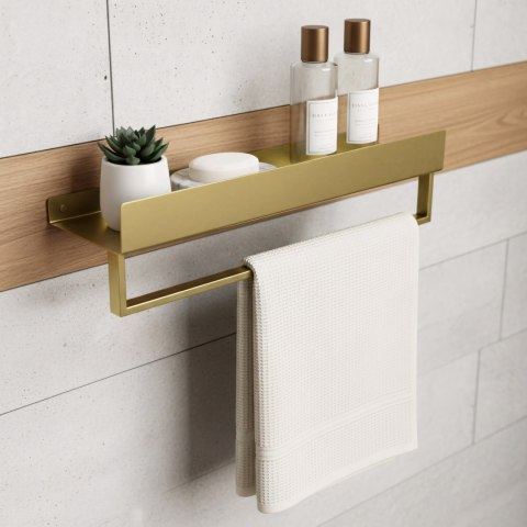 Półka łazienkowa wannowa SF01 60cm złota szczotkowana