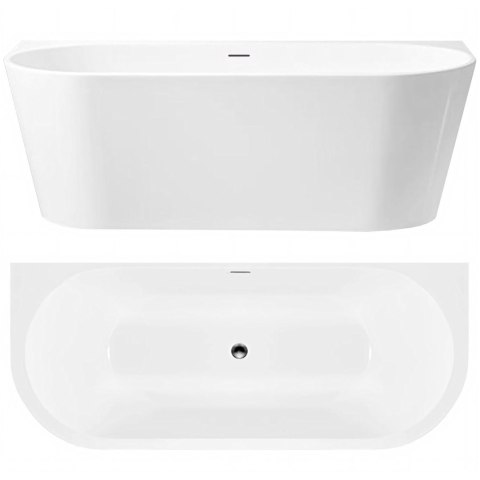 Wanna Akrylowa Przyścienna CAPRI 170cm