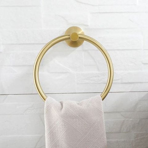 Wieszak łazienkowy RING 332915B MIST 05 Złoty Szczotkowany