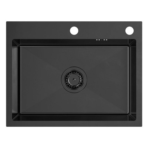 Zlewozmywak stalowy LUKE 110 WORKSTATION Czarny