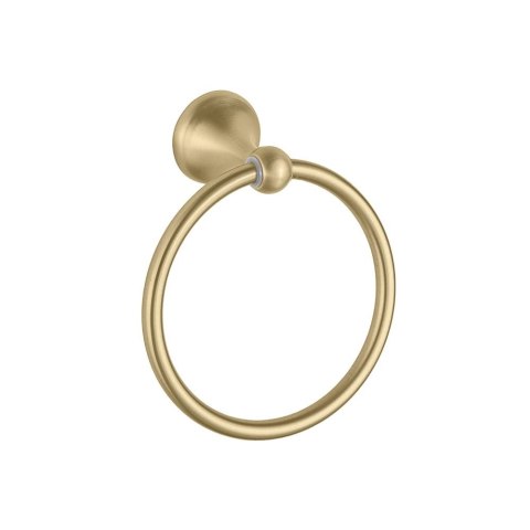 Wieszak łazienkowy RING 332867 ZŁOTY SZCZOTKOWANY RETRO
