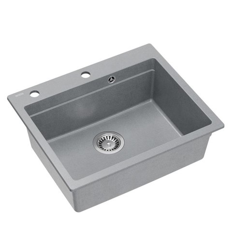 Zlewozmywak granitowy KURT 110 WORKSTATION SZARY Metalik