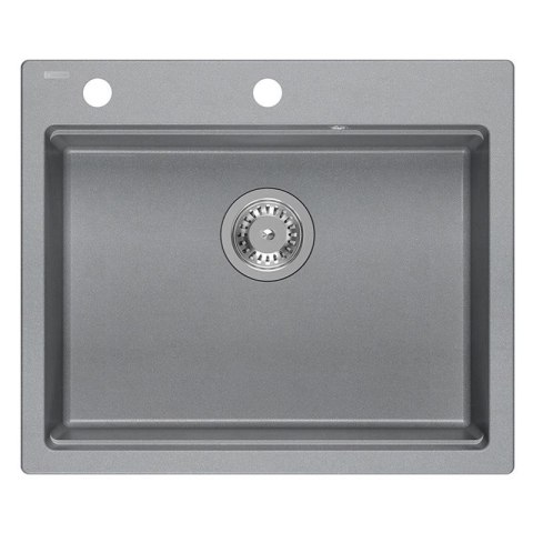 Zlewozmywak granitowy KURT 110 WORKSTATION SZARY Metalik