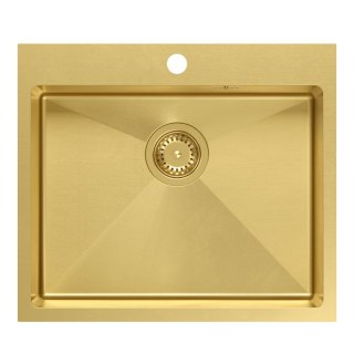 Zlewozmywak stalowy RUSSEL 110 Złoty