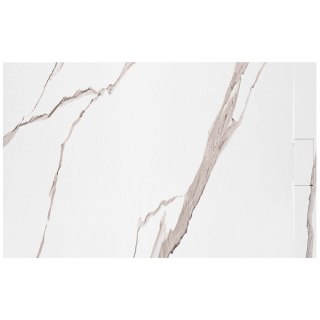 Brodzik prysznicowy Bazalt CARRARA WHITE 80x100