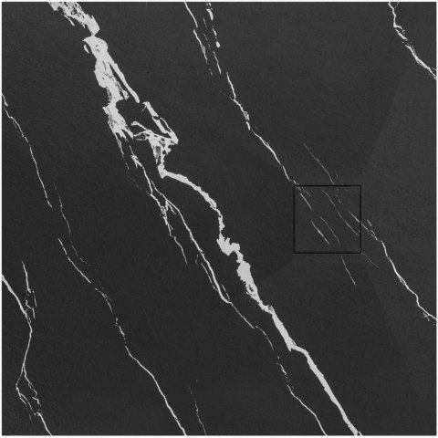 Brodzik prysznicowy Magnum CARRARA BLACK 90x90