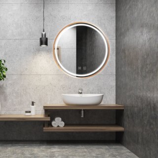 LUSTRO ŚCIENNE LED 50cm MMJ N miedziane szczotkowane