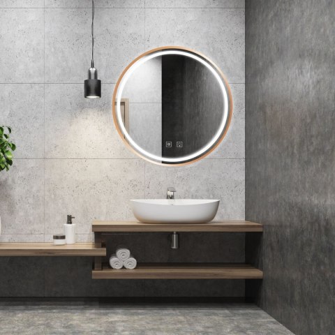 LUSTRO ŚCIENNE LED 50cm MMJ N miedziane szczotkowane