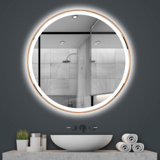LUSTRO ŚCIENNE LED 80cm MMJ N miedziane szczotkowane