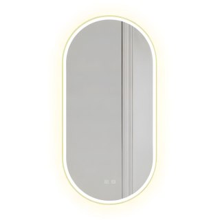LUSTRO ŚCIENNE LED OVL 50x100cm Złote