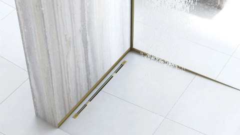 Listwa Brodzikowa Czołowa 120cm Złota Szczotkowana