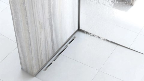 Listwa Brodzikowa Czołowa 130cm Nikiel Szczotkowany