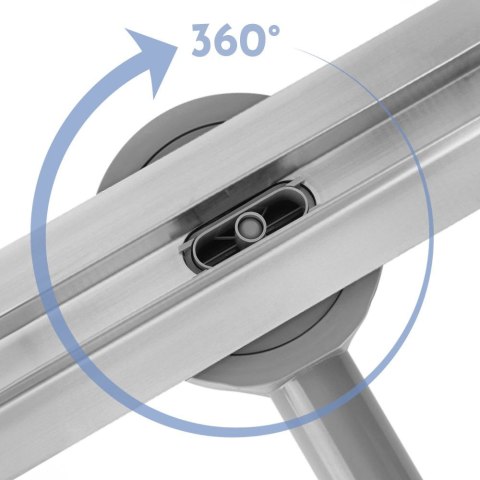 Odpływ Liniowy Rea Neox Slim Pro Stal Szczotkowana 50