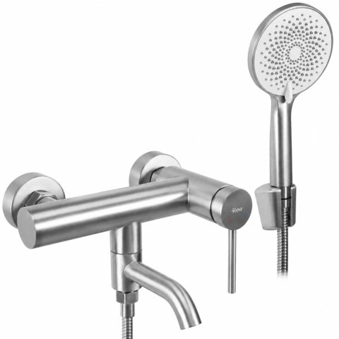 Bateria wannowa REA Clif Nikiel szczotkowany Inox