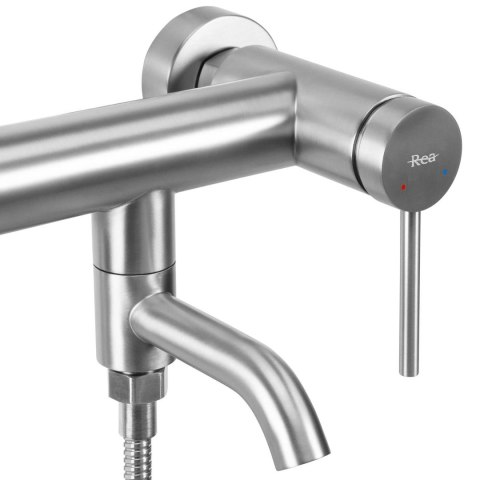 Bateria wannowa REA Clif Nikiel szczotkowany Inox