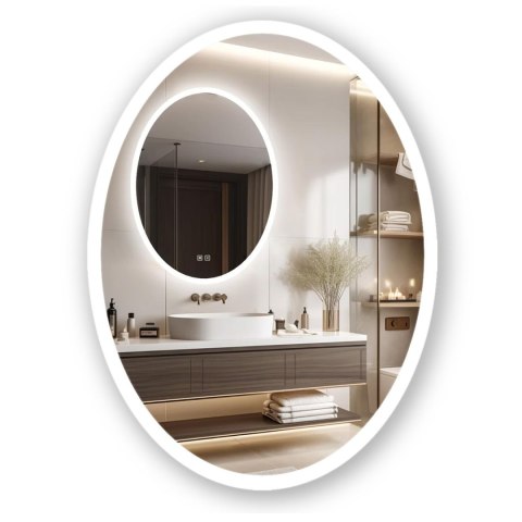 LUSTRO ŚCIENNE LED 60x80cm WWA