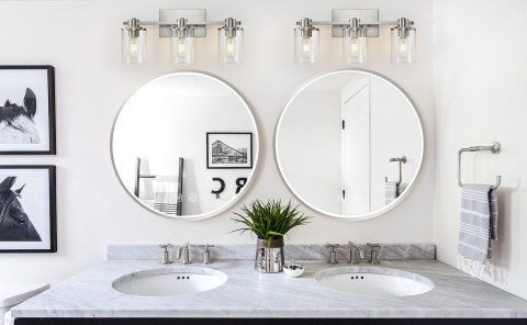 LUSTRO ŚCIENNE LED 70cm MMJ stal szczotkowana