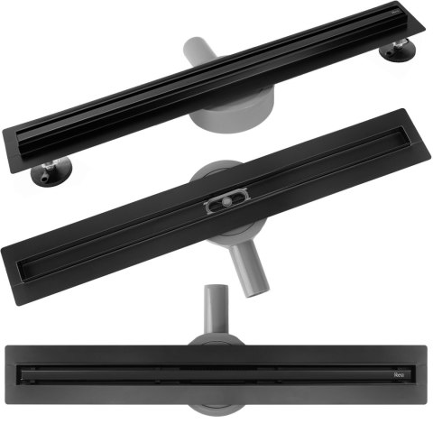 Odpływ Liniowy Rea Neox Slim Pro Czarny 50