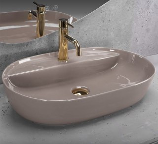 Umywalka REA Aura 61 Beige Shiny