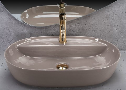 Umywalka REA Aura 61 Beige Shiny