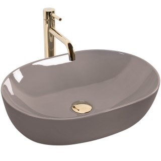 Umywalka nablatowa Rea Lisa Beige Shiny